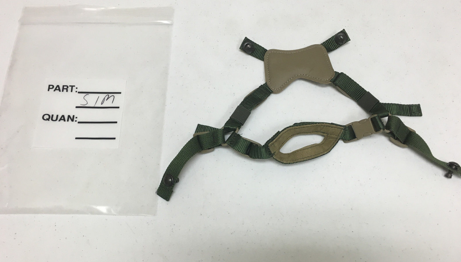 GENTEX ACH #ELMET 4 POINT REPLACEMENT CHIN STRAP WITH HARDWARE S/M NEW MSA