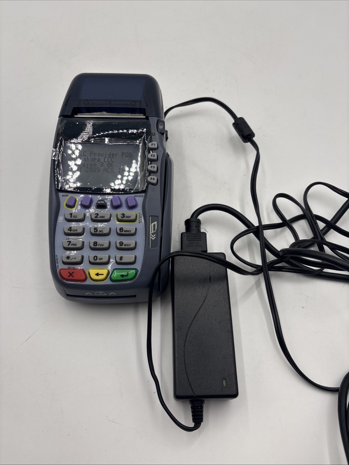 Verifone VX-570 OMNI 5750 Credit Card Machine with power supply