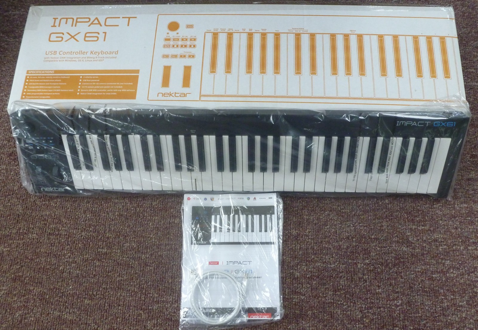 Nektar Impact GX61 MIDI Controller Keyboard NEW IN BOX