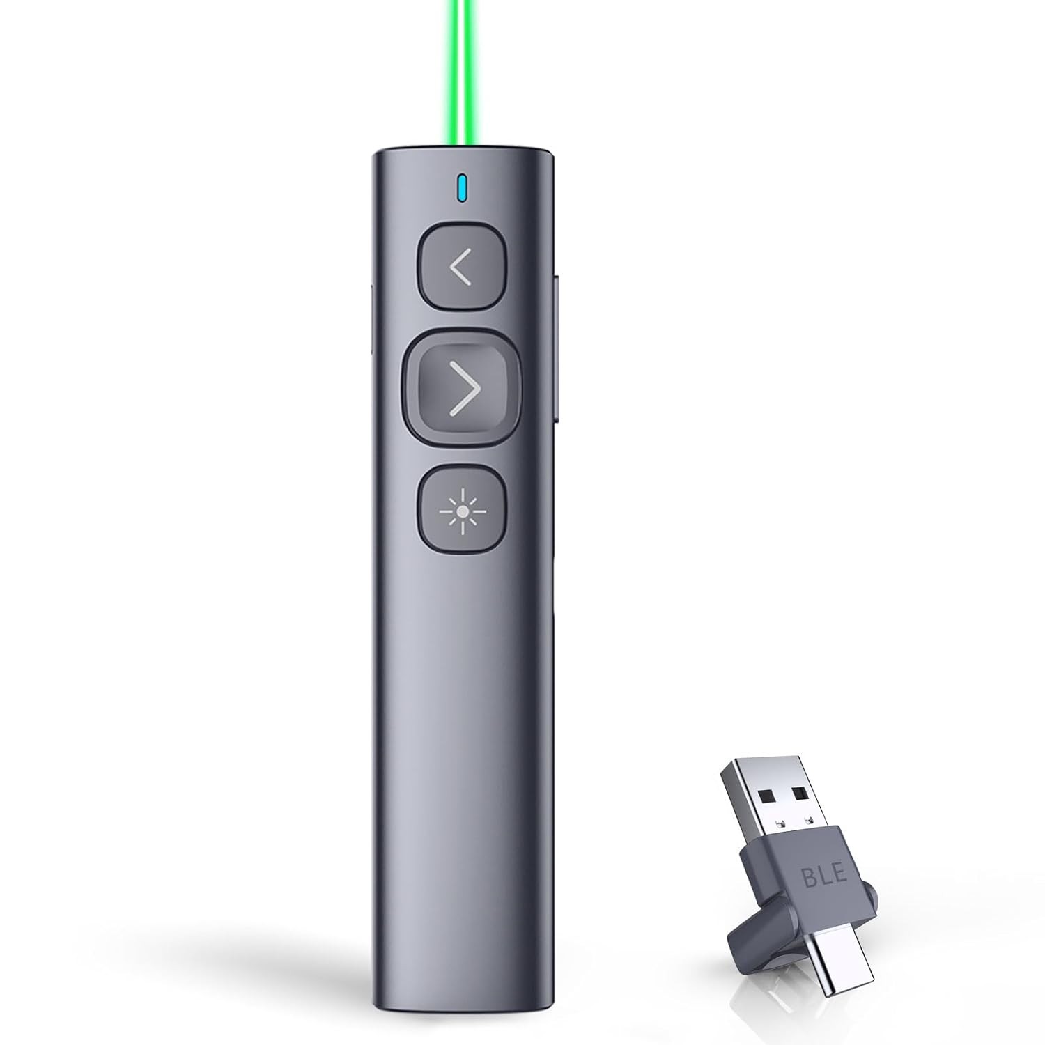 N95 Presentation Clicker with USB-A&C Receiver, PowerPoint Clicker for Presentat