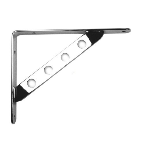 POLISHED CHROME Heavy Duty Shelf Support modern contemporary bracket clothes han