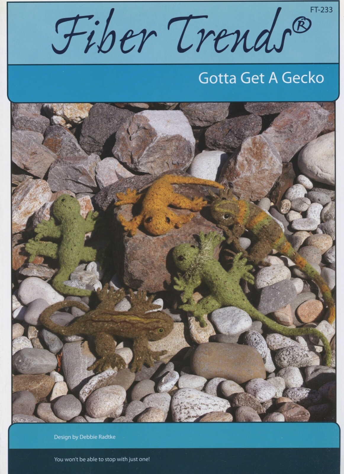 Fiber Trends Knitting Felting Pattern FT-233 Gotta Get a Gecko