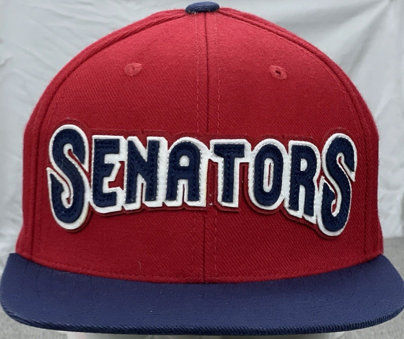 Harrisburg Senators Hat Mens American Needle Snapback Cap OSFA Wool Blend Red