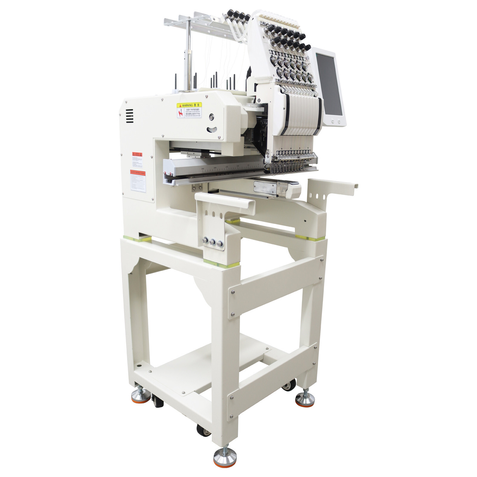 Single-head 12 Needles Automatic Computerized Embroidery Machine 110-220V 300W