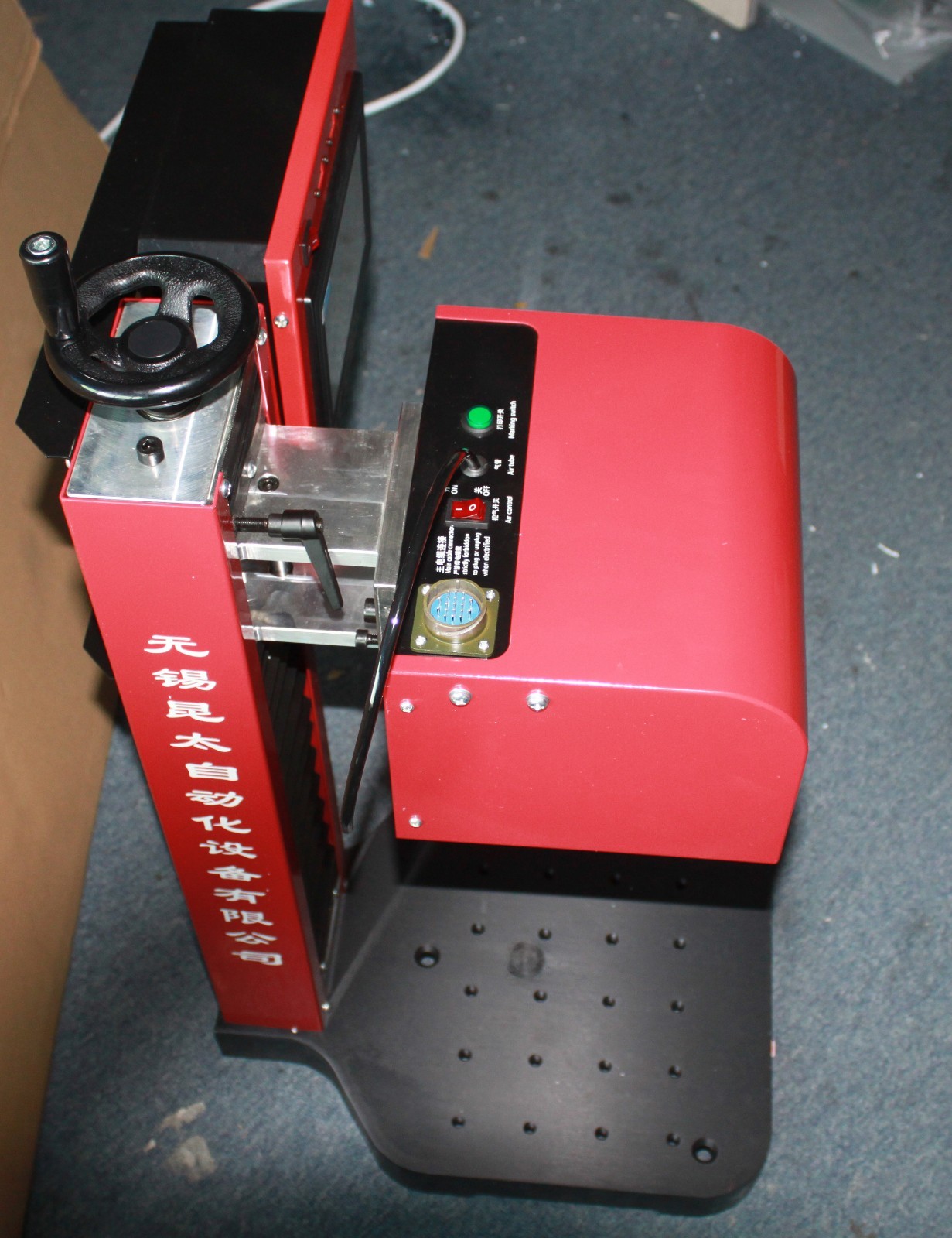 7" Touch Screen Pneumatic Dot Peen Marking Machine Metal Engraving VIN Code