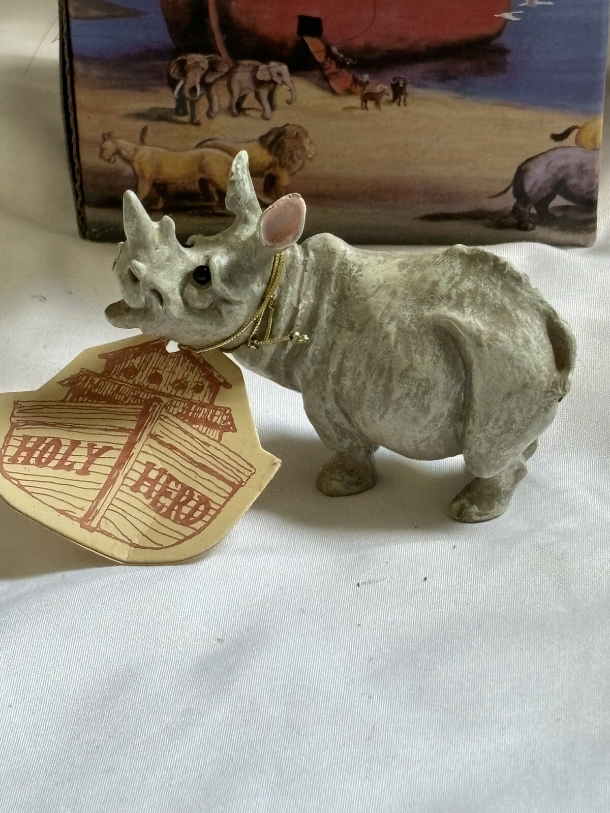Holy Herd Noah's Ark Animal Figurines Pete Apsit Figures ART Ripley Rhino 38572
