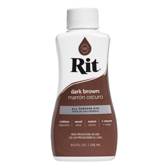 Rit All-Purpose Liquid Dye, Dark Brown 8 Fl Oz, free shipping