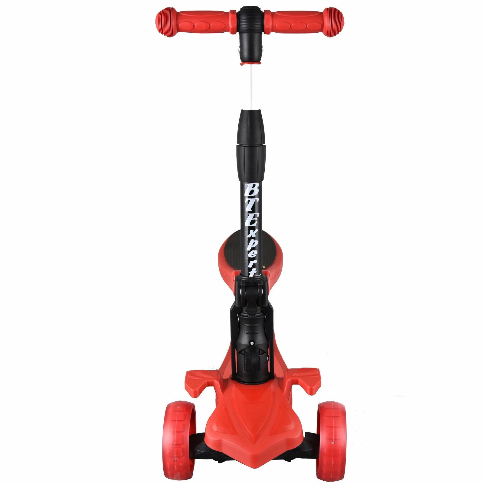 Kids Foldable Scooter Removable  LED Adjustable Heights and T-Bar  Ages 3-5