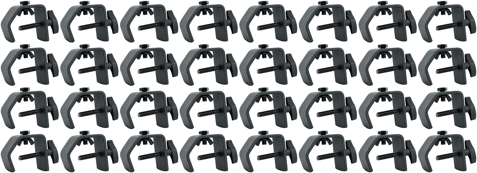 32) Rockville LC70 Heavy Duty C Clamps Mount Light Up to 70 LBS, Adjustable Knob
