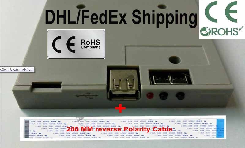 Slim Floppy drive Emulator Tektronix Oscilloscopes   (1.44mb - 26 FFC 1mm Pitch)