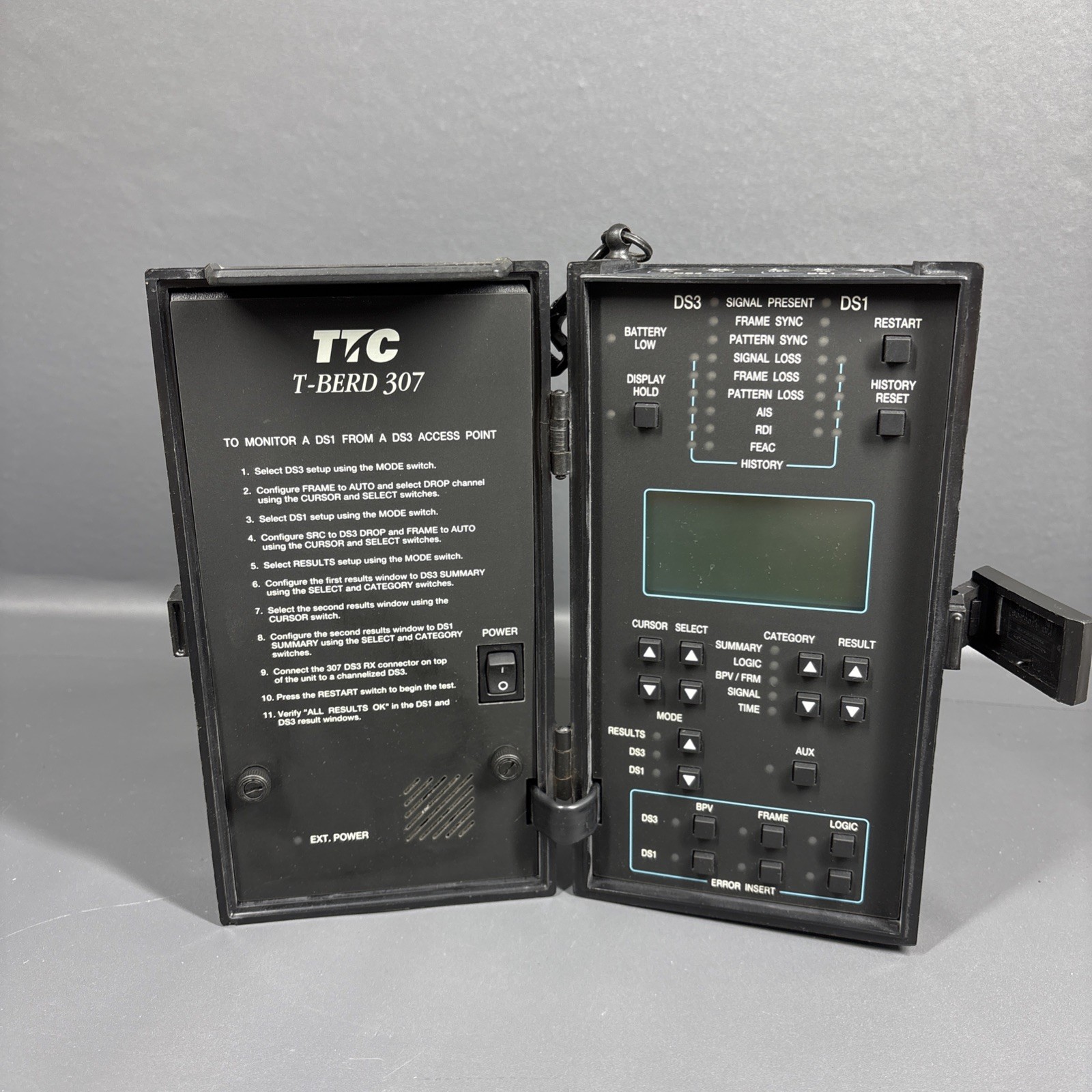 TTC T-BERD 307 Handheld T-Carrier DS3 DS1 Analyzer Untested FOR PARTS