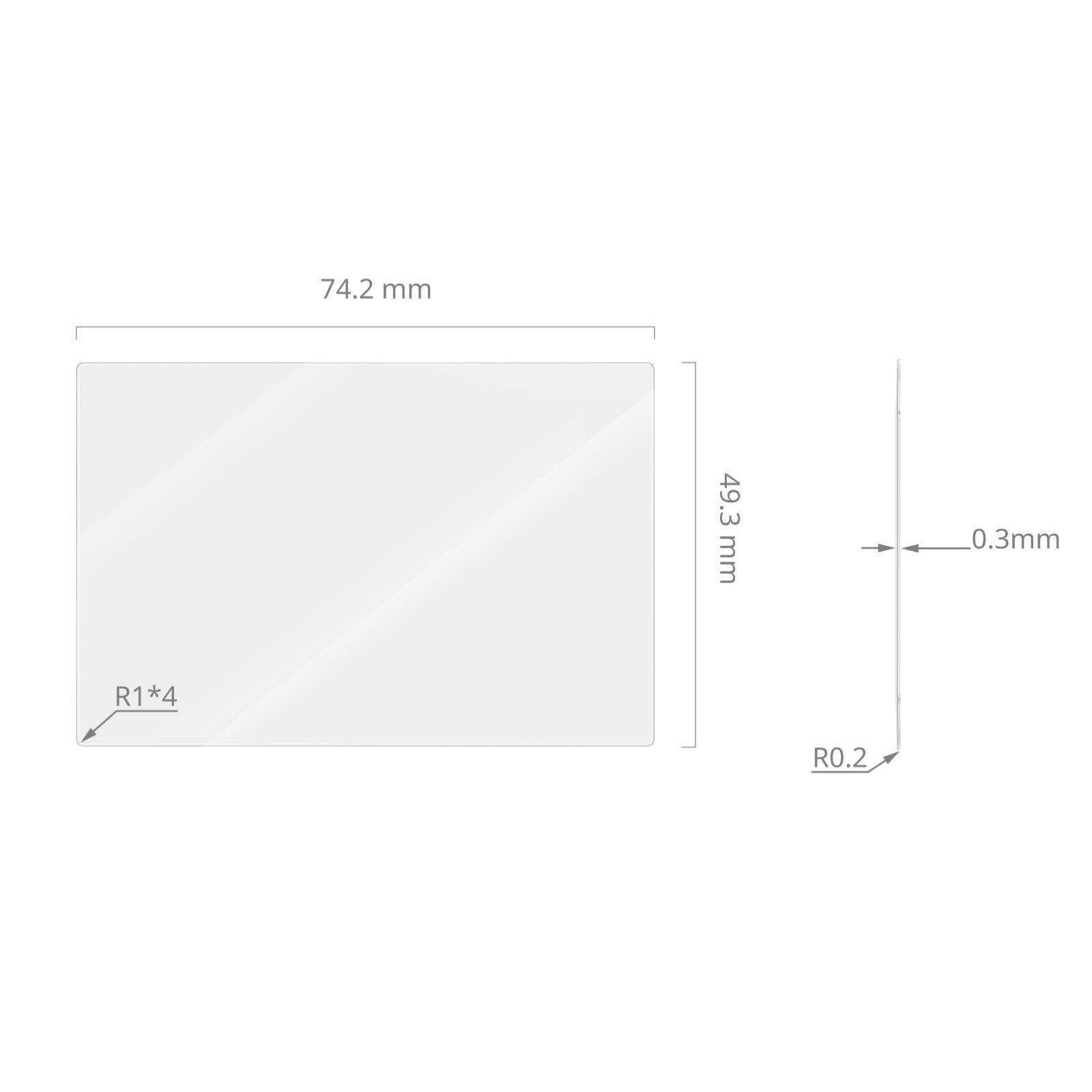 3 Pack Screen Protector for Canon PowerShot V1 / G7X III 2.5D Round Edge