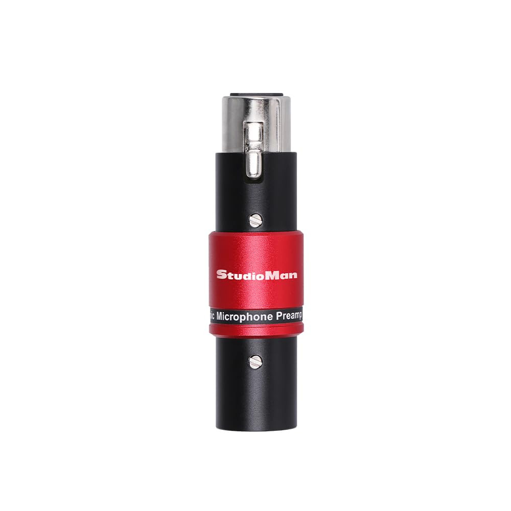 DPM1 XLR Dynamic Microphones Preamp, 29Db Gain & Low-Noise Signal Boost, Plug-An