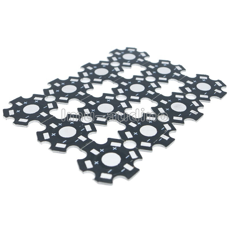 20PCS 20MM 1W 3W 5W High Power LED Universal Aluminum Plate Heat Sink Black NEW