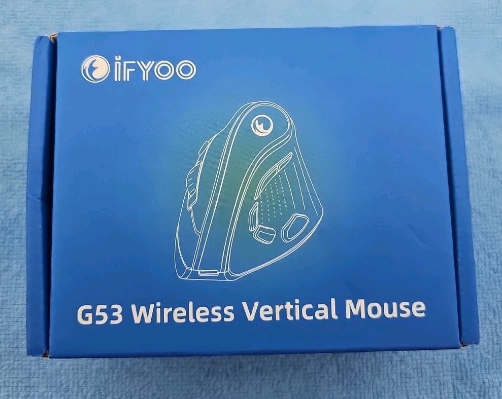 FYOO 2.4G and BT 5.1 Dual Mode RGB Wireless Vertical Ergonomic Mouse