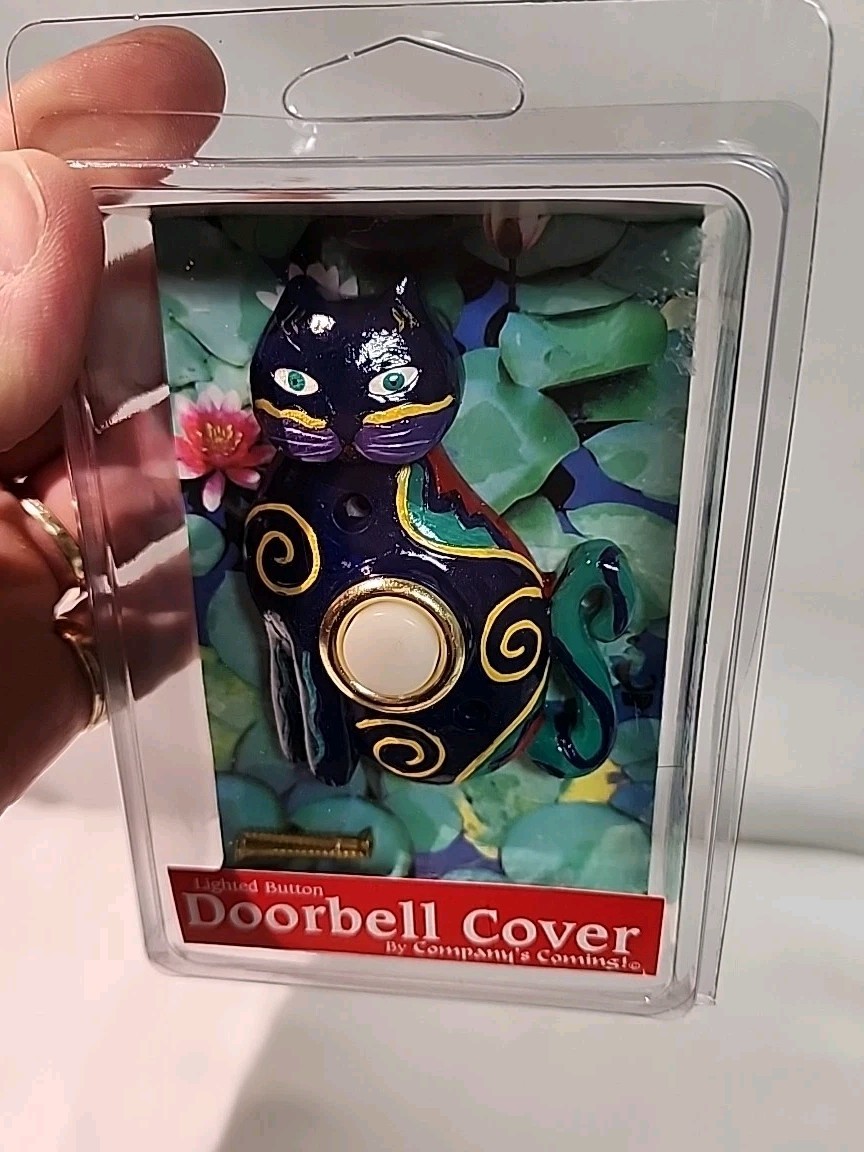 DOORbell Cover "Cat" w/ Lighted Button *New in Package*