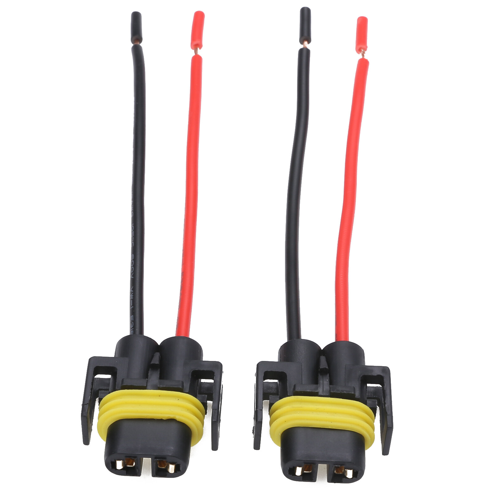 Wire Pigtail Female S H8 Two Harness DRL Cornering Bulb Socket Plug Lamp Replace