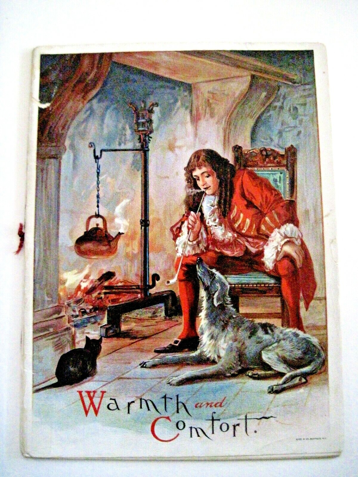 1899 Catalog "The Round Oak Furnace"  Warmth & Comfort - Gorgeous Cover  *