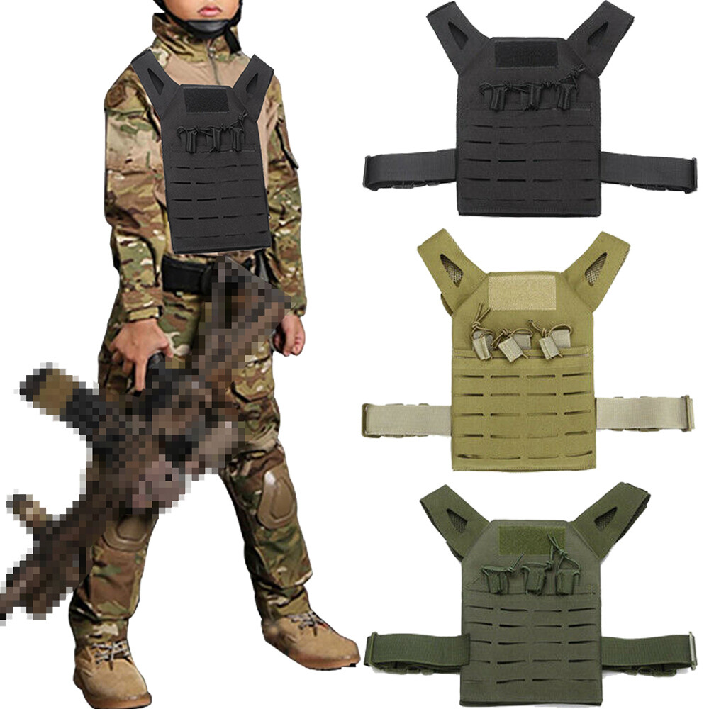 Tactical Airsoft Vest Kids Outdoor Molle JPC Game Protective Vest Training Vest
