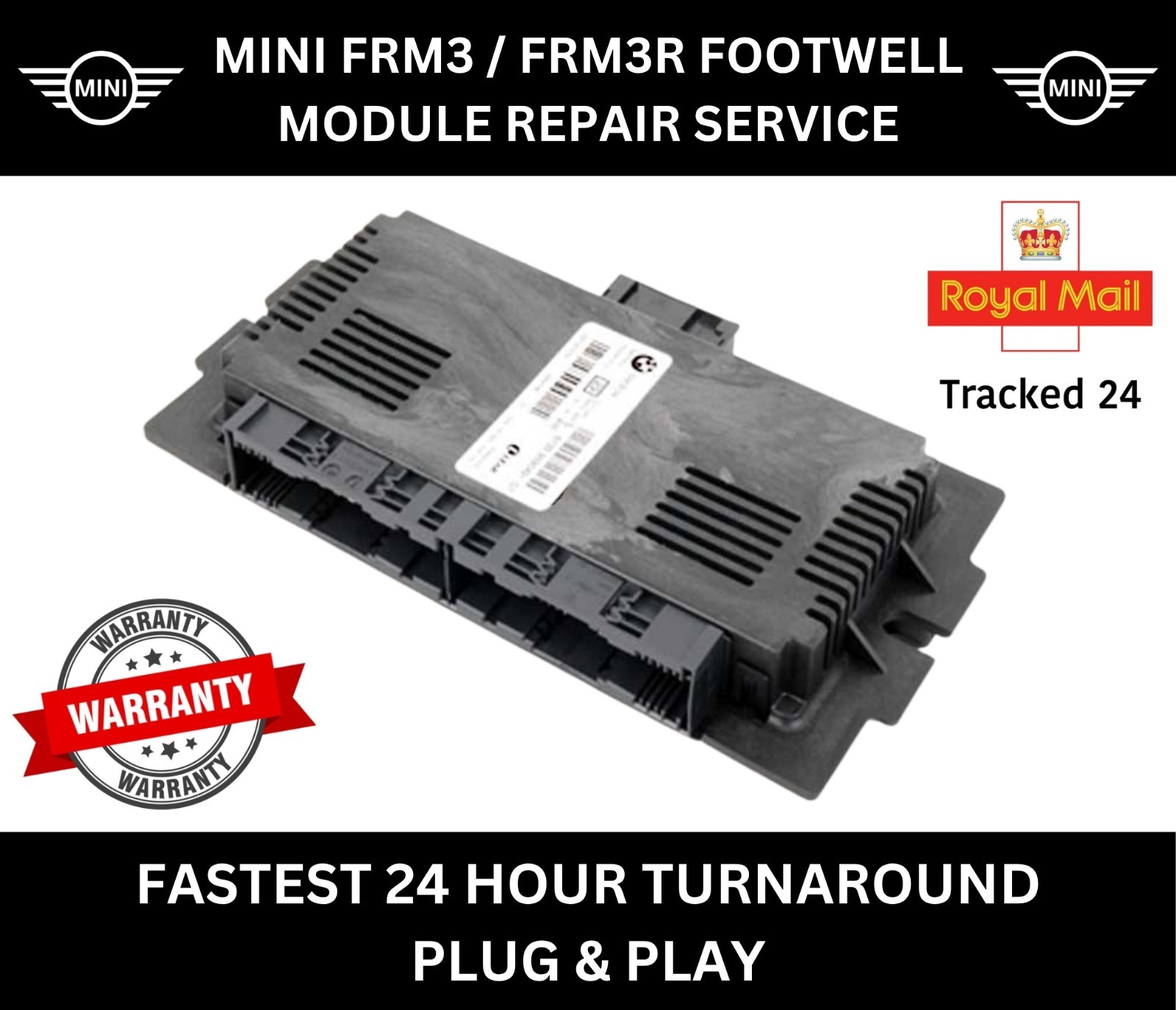 MINI FRM3 FRM3R Repair Service Footwell Module Fix Plug & Play R55 R56 R57 R60