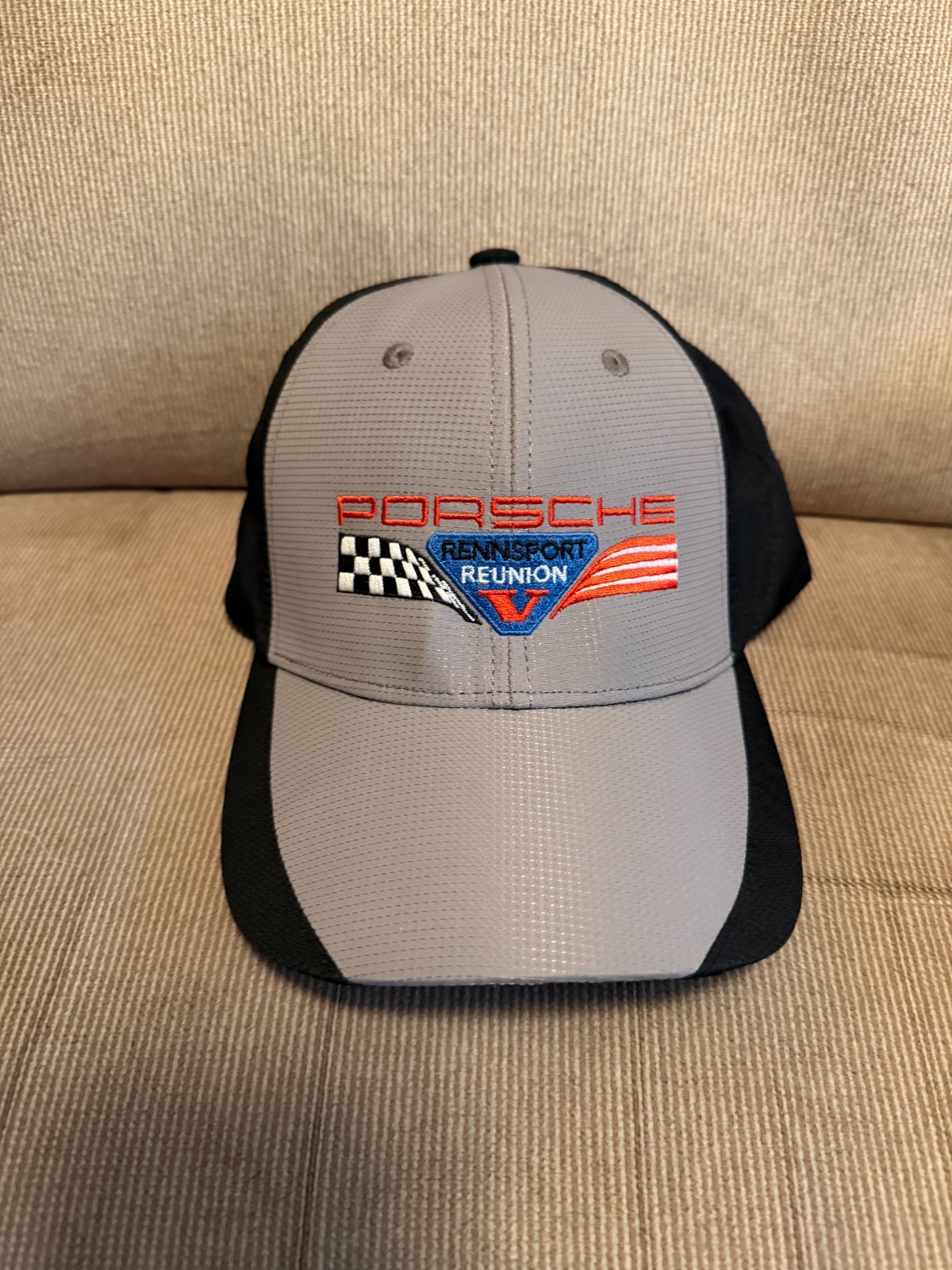 RENNSPORT REUNION V & PCNA OFFICIAL EVENT HAT IN BLACK/GREY, ONE SIZE FITS MOST!