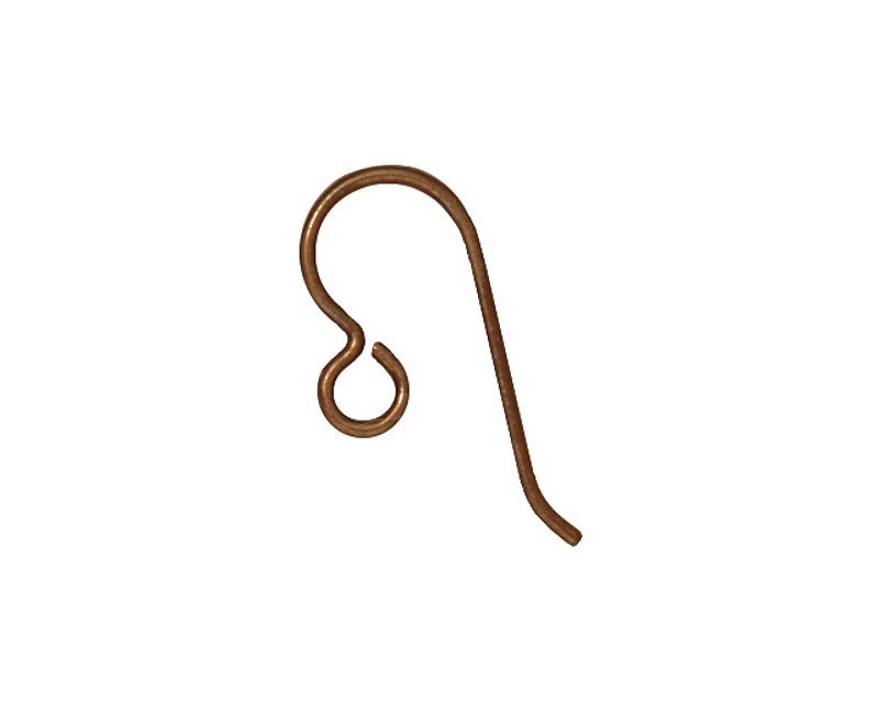 TierraCast Copper Niobium French Earwires Pair, Hypoallergenic Earrings Jewelry