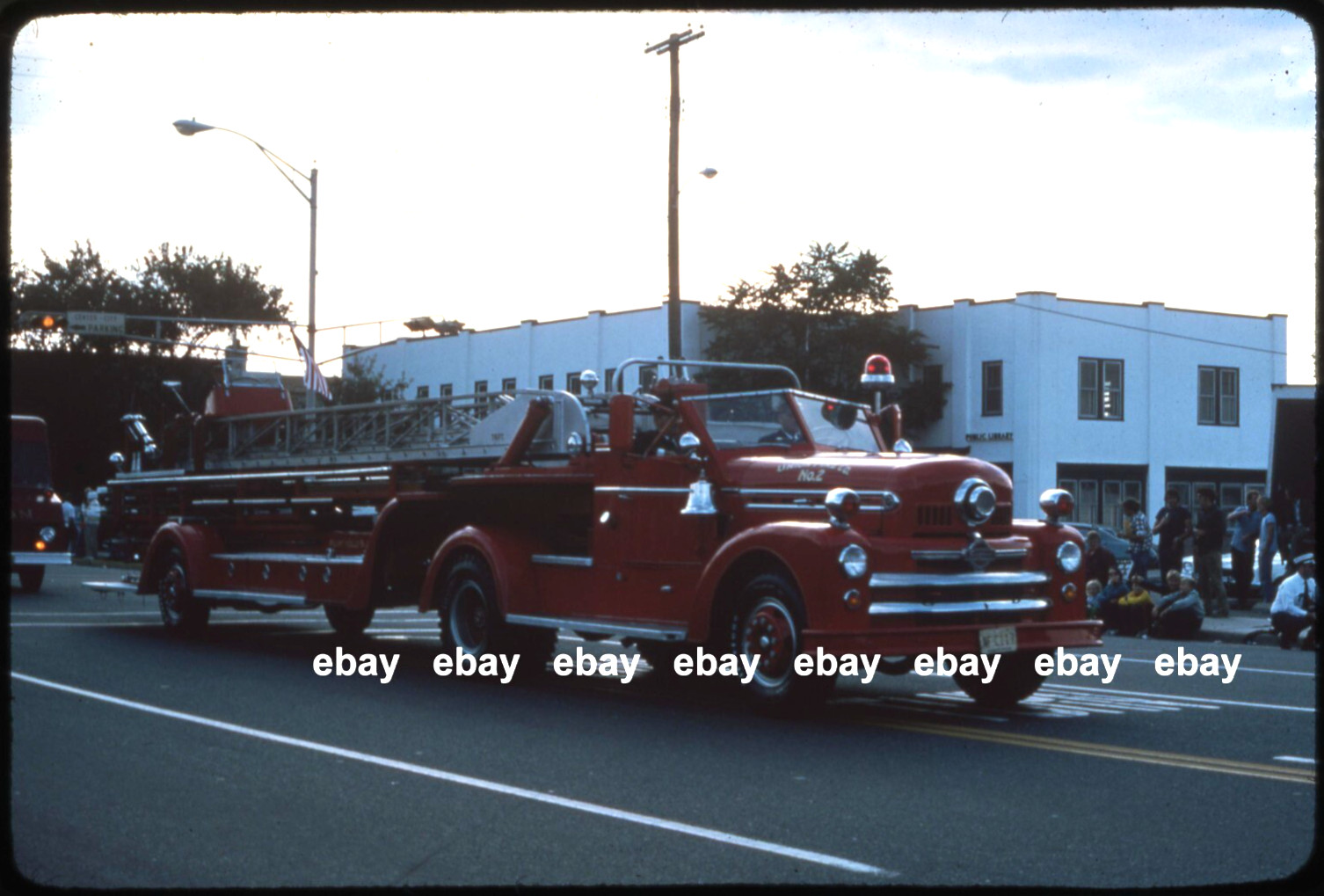 Mount Holly NJ 1950s Seagrave TDA Fire Apparatus Slide