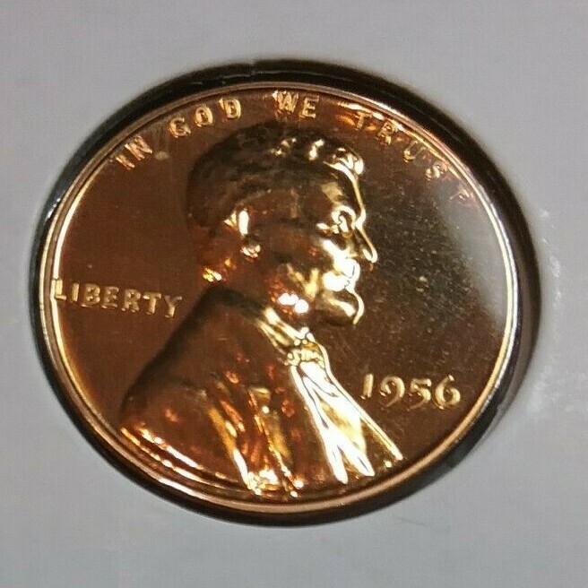 1956 Lincoln Wheat Cent  P - Proof - Uncirculated