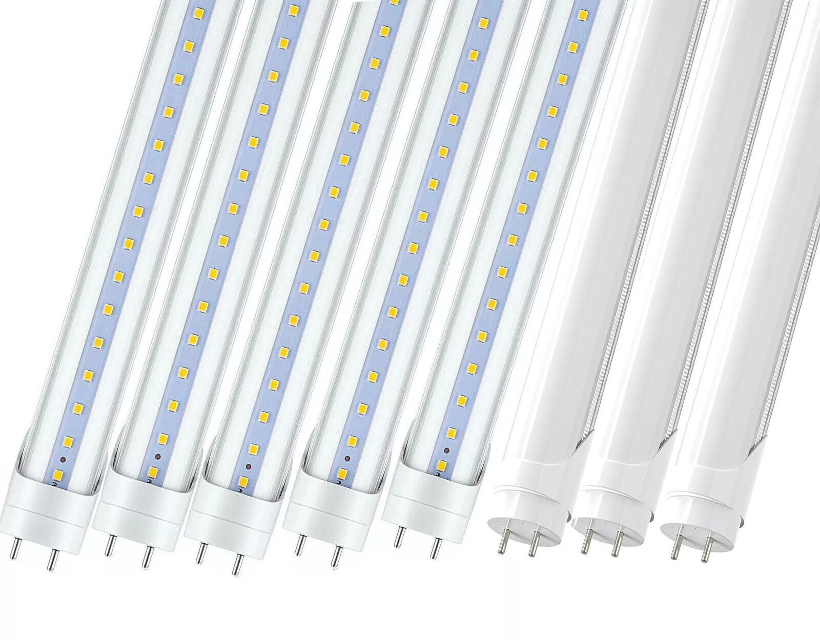 T8 4FT LED Tube Light Bulb 4000K 6500K 48'' Fluorescent Replacement Cover Milky