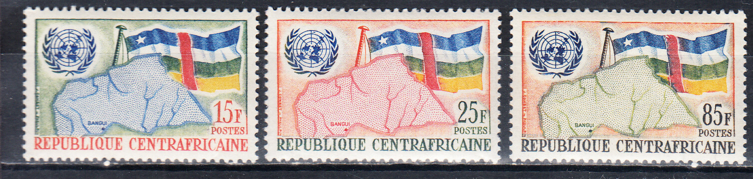 W CENTRAL AFRICA 0014-16 MH UNITED NATIONS ADMISSION