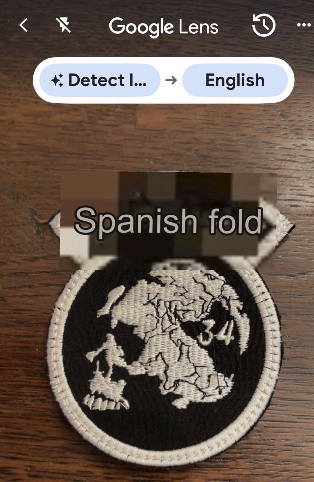 IRAQ OIR “SPANISH FOLD” SKULL PATCH NEW ~3”- NO HOOK BACK