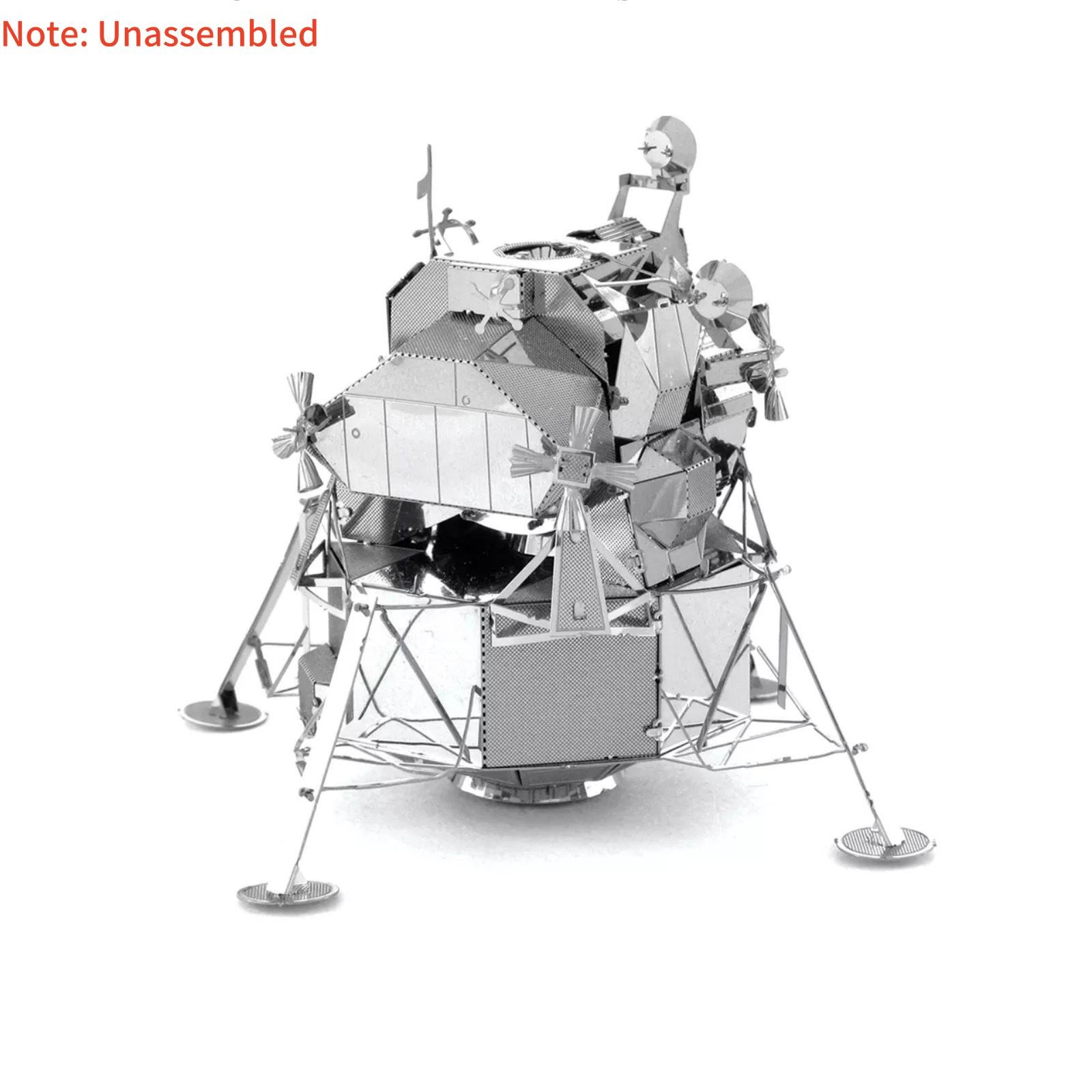8cm New DIY Metal  USA Apollo Lunar Module 1/50th Scale DIY Model Set Toy Gift