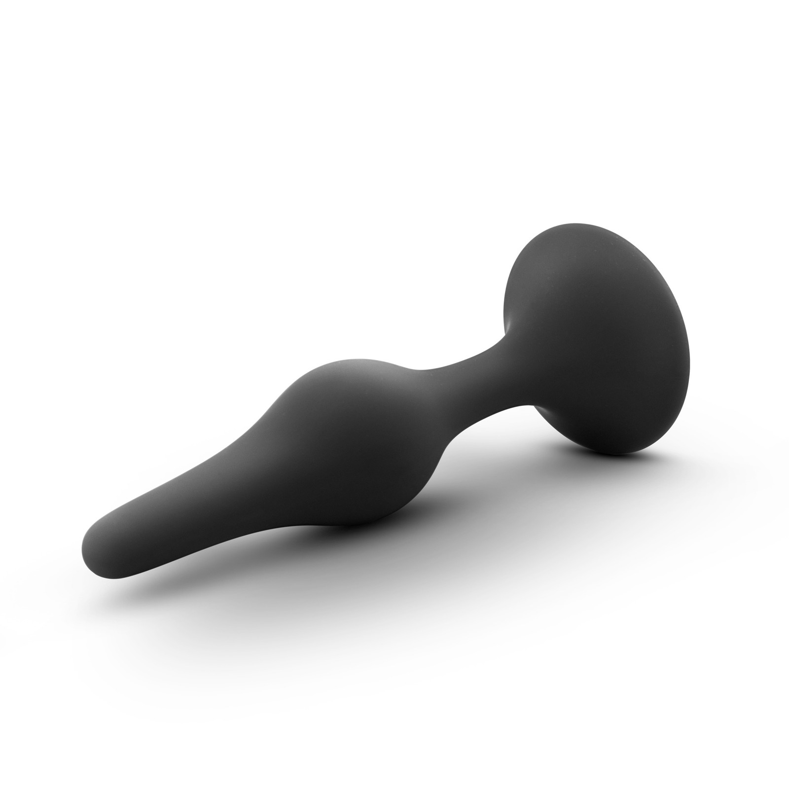 Blush Adventures Platinum Silicone Beginner Plug - Medium - Black