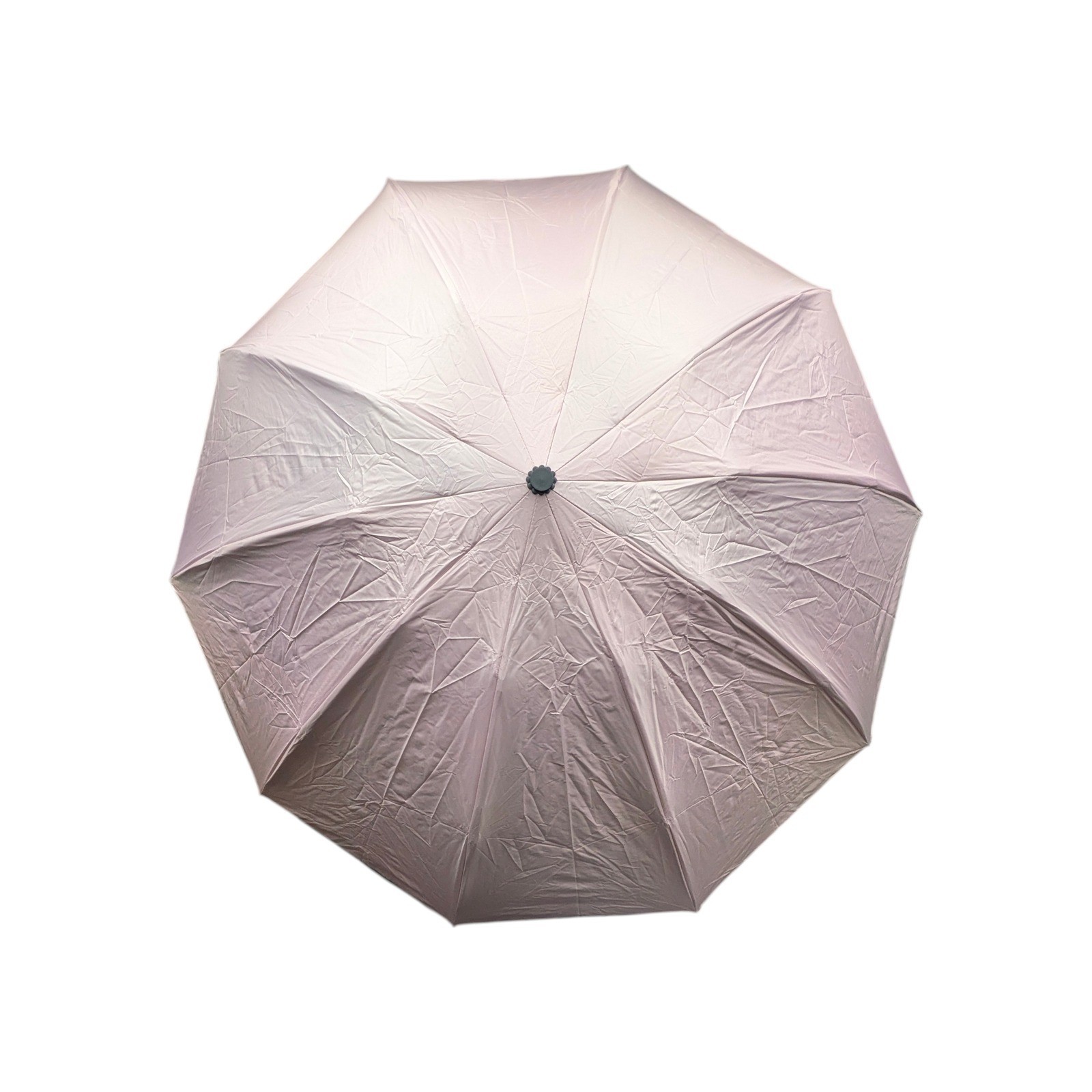 Automatic Folding Umbrella Black Pink Compact Travel Rain Sun Protection