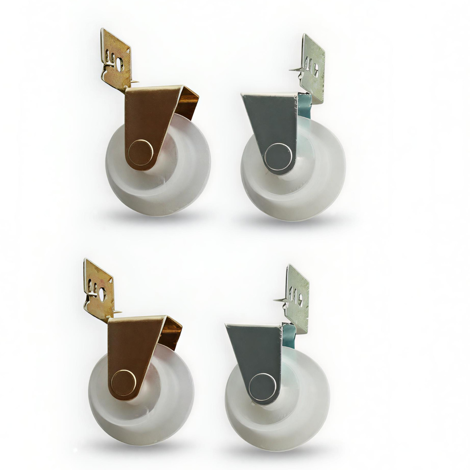 KC Hardware Nylon Drawer Guide Roller, Kitchen Drawer, Nylon Wheels- Pack 4
