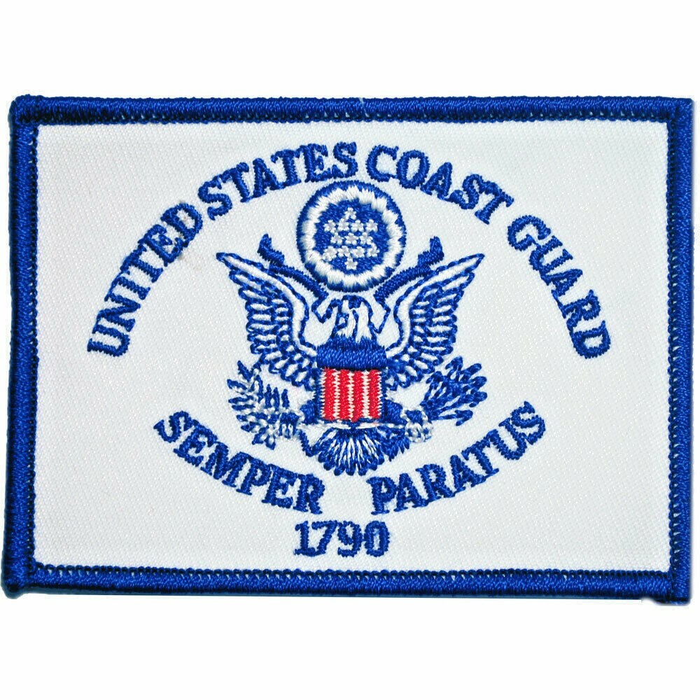 COAST GUARD FLAG Embroidered Patch 2-1/2"X3-1/2" (3813)
