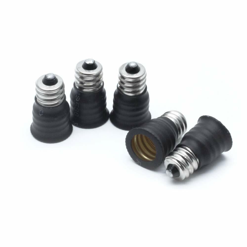 10pcs E12 TO E14 BASE LED BULB LAMP LIGHT SCREW HOLDER ADAPTER SOCKET CONVERTER