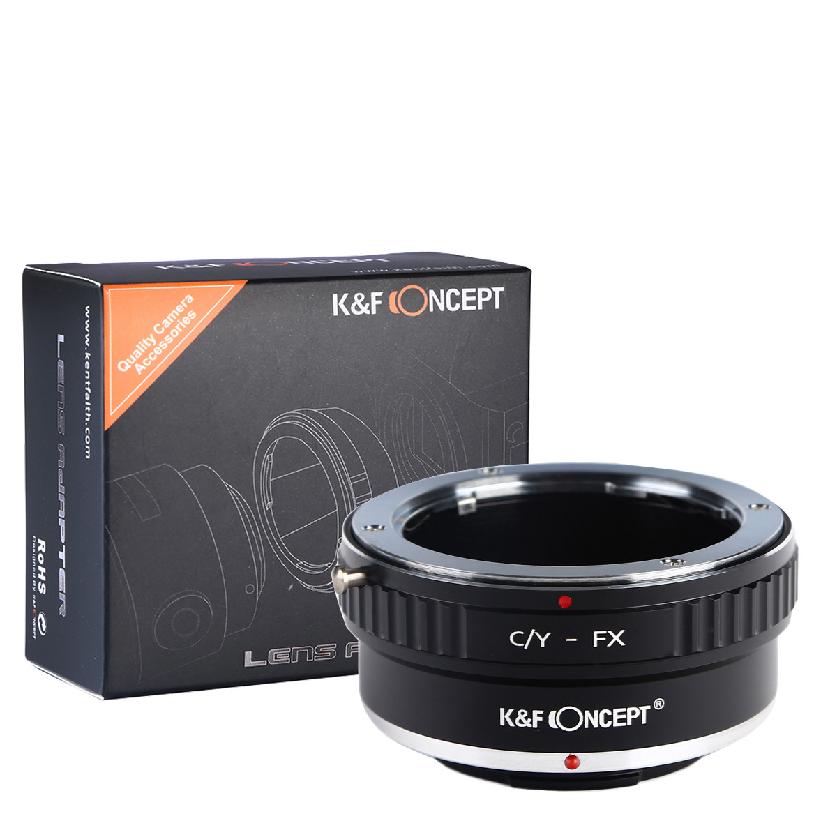 K&F CONCEPT Lens Adapter Ring for Contax Yashica C/Y Lens to Fujifilm FX Cameras