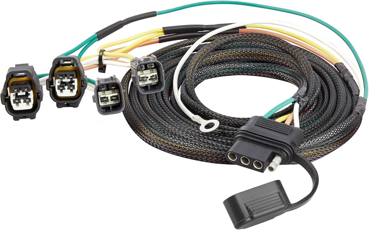 4Way Trailer Light Wiring Harness Connector 55363 for Jeep Wrangler TJ 1998-2006