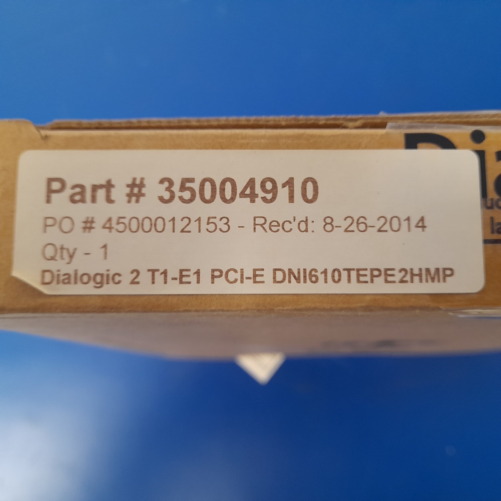 DIALOGIC DNI610TEPE2HMP Dual Span – 306-484