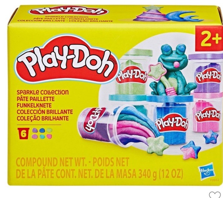 Play-Doh Sparkle Compound Collection 6pk Toy Brand New