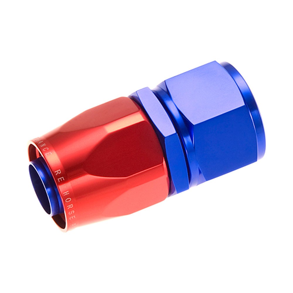 Redhorse Fuel Hose Fitting 1000-12-1; Reusable Swivel Red/Blue -12AN Straight