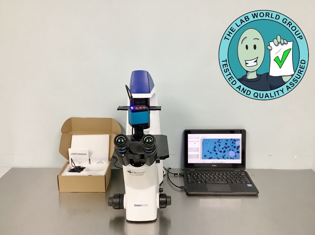 Fisherbrand Inverted Microscope TESTED with Warranty SEE VIDEO