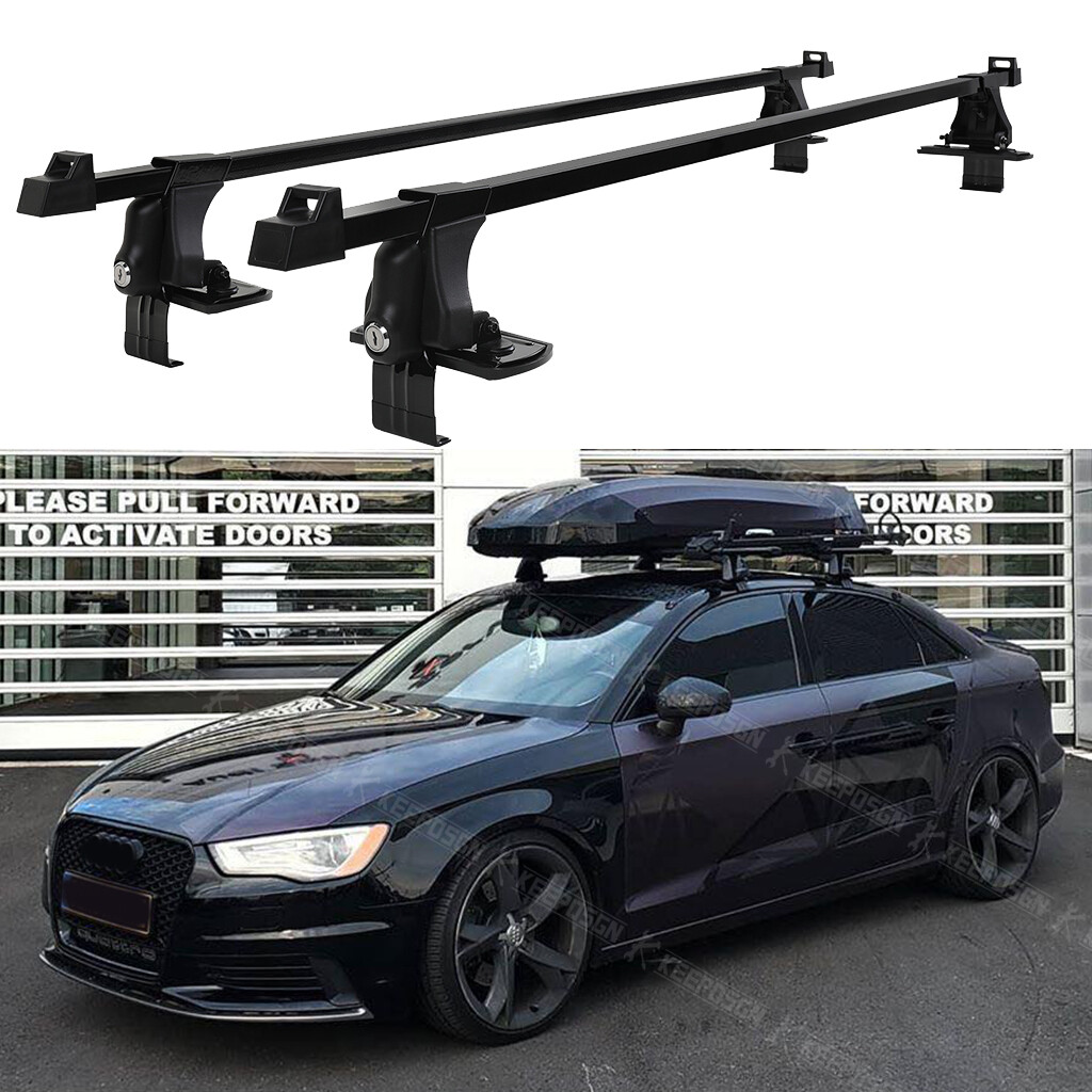 For Audi A3 A4 A5 A6 54" Roof Rack Cross Bar Luggage Cargo Kayak Carrier w/ Lock