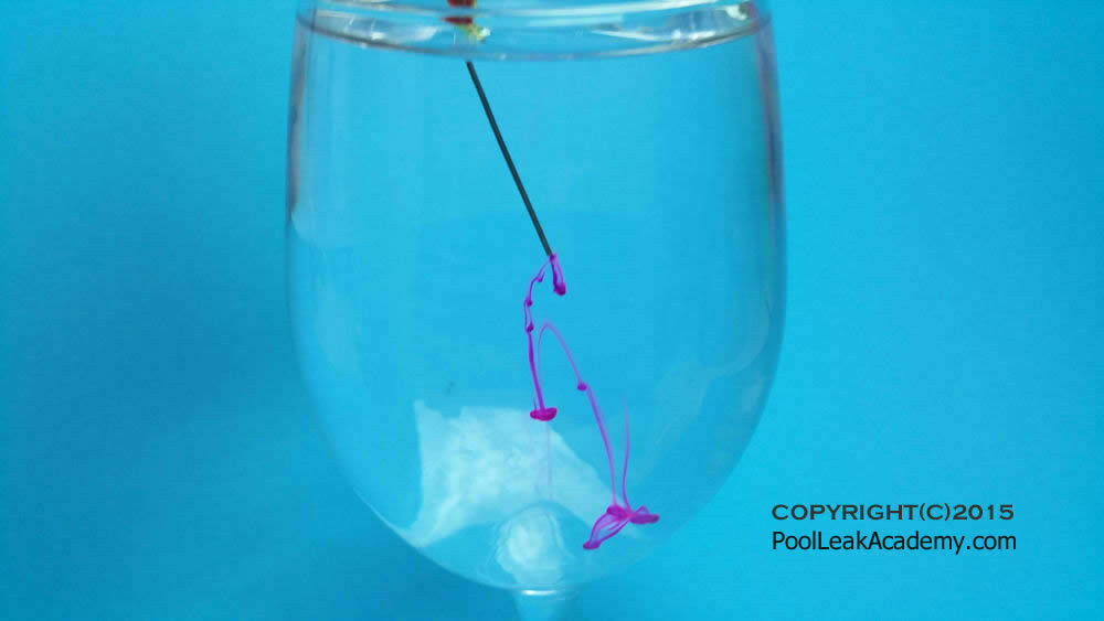 Swimming Pool Leak Dye Test syringe - red 12" needle