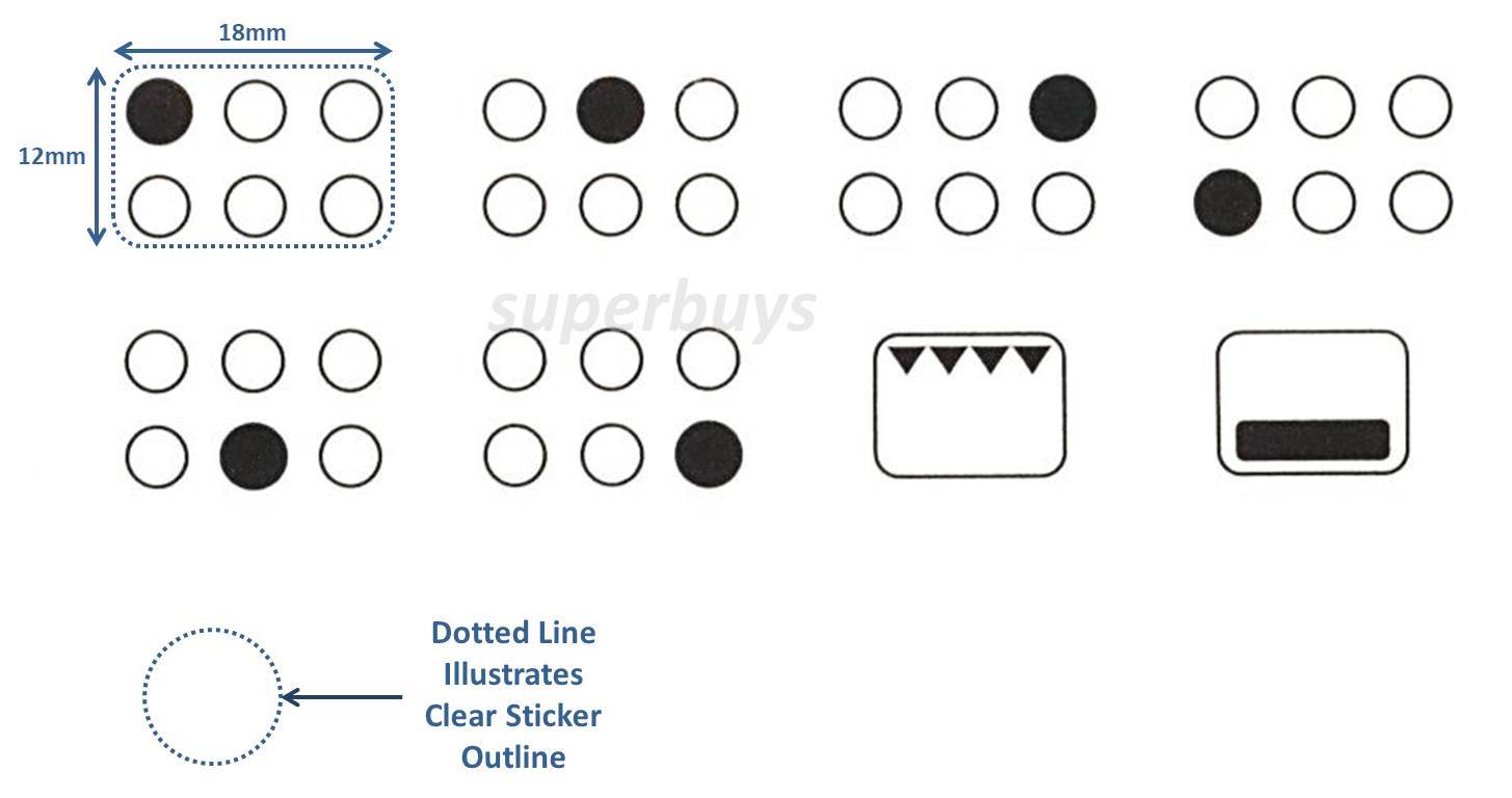 6 Hob Stove Cooktop Adhesive Oven Sticker Label Electric Induction Gas Cook Top
