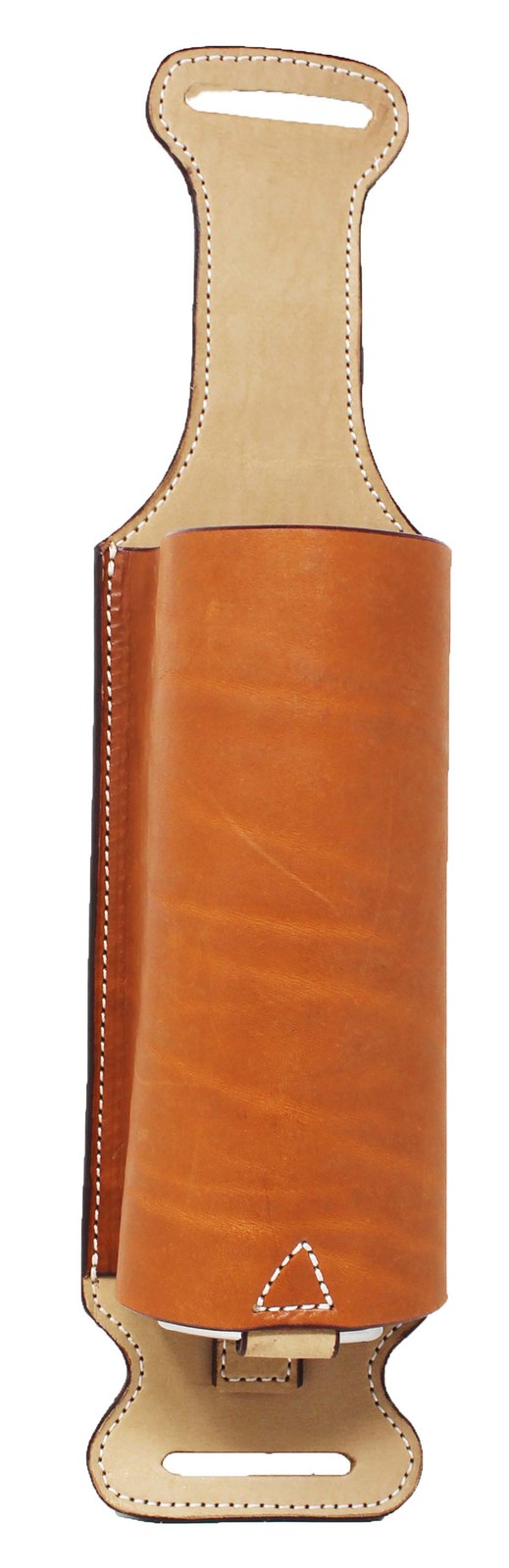 Horse Western Plain Full-Grain Leather Back Cinch Bottle Holder 116RS02