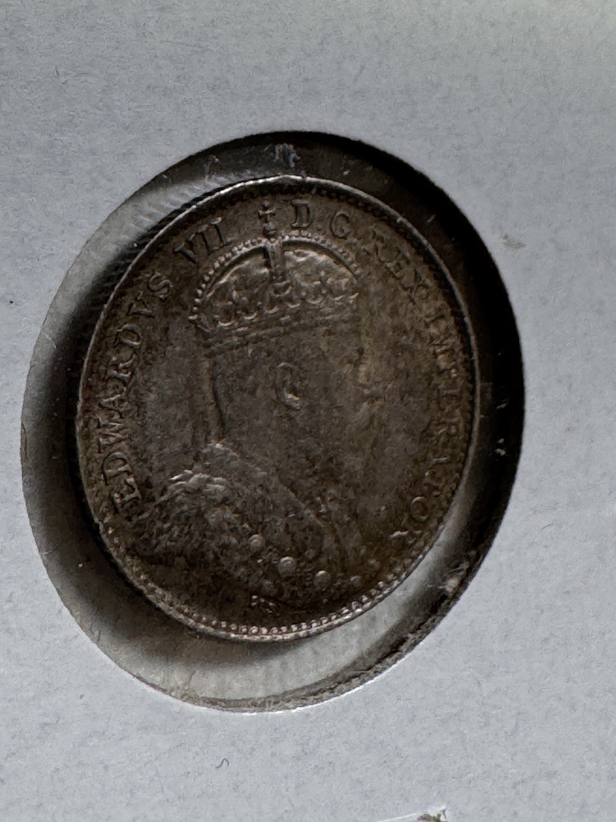 1902 Canada 5 Cents Small Silver Coin