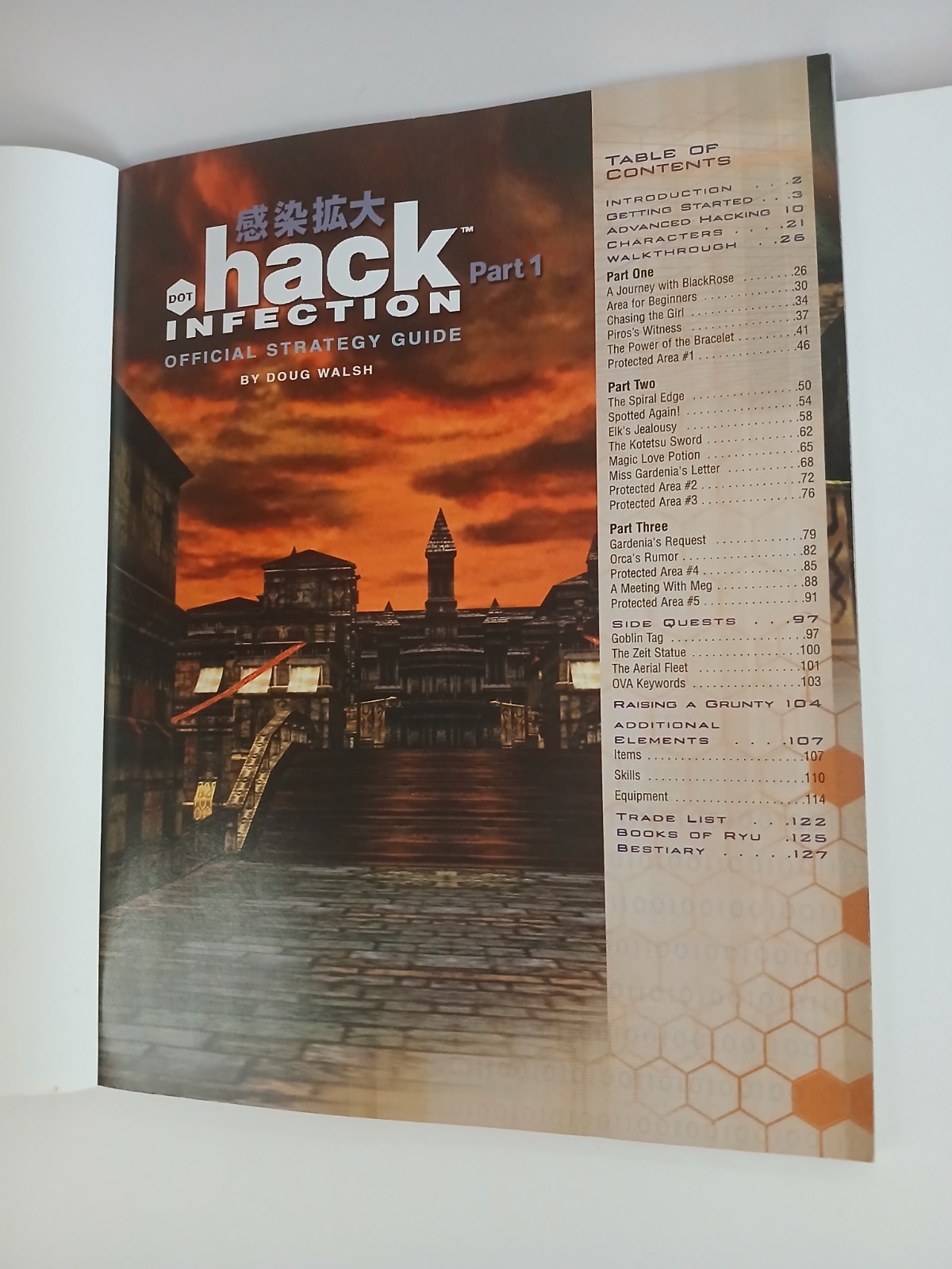 .HACK INFECTION PART 1 Official Strategy Guide PS2 Bradygames 2003
