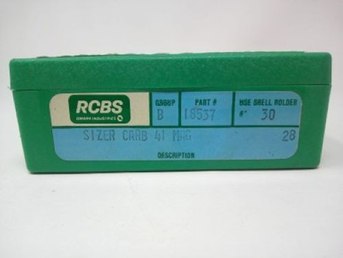 RCBS .41 MAGNUM, FULL LENGTH CARBIDE RELOADING DIE.  PART# 18537.  USED